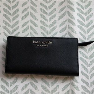 Kate Spade Black Saffiano Leather Wallet